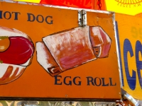 Egg roll, Street Food Vendor sign art, National Mall, Washington D.C.