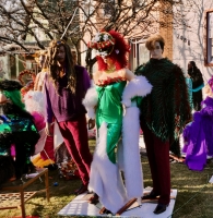 Wild fashion nativity scene, Chicago