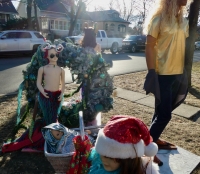 Wild fashion nativity scene, Chicago