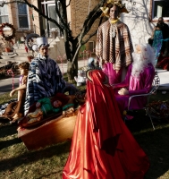 Wild fashion nativity scene, Chicago