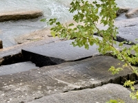 Jack And Candi June 13, 1965 To Infinity. JB Dec 7 1965. Chicago lakefront stone carvings, Olive Park. 2023