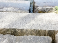 STA. Chicago lakefront stone carvings, Olive Park. 2019