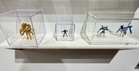 Tiny action figures at Jennifer Lauren Gallery