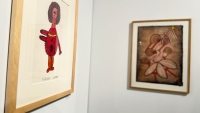John Hauser and Anna Zemankova at Galerie Pol Lemetais