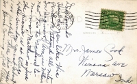 Henry Stephens' Bottle Fence, Waters, Michigan, postcard-verso Henry Stephens' Bottle Fence, Waters, Michigan, postcard-verso