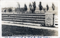 Henry Stephens' Bottle Fence, Waters, Michigan, postcard Henry Stephens' Bottle Fence, Waters, Michigan, postcard