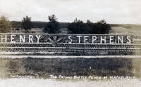 Henry Stephens' Bottle Fence, Waters, Michigan, postcard Henry Stephens' Bottle Fence, Waters, Michigan, postcard