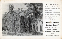 Bottle House, Washington Court House, Ohio, postcard