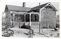 Bottle house in the ghost city of Rhyolite, Nevada, postcard Bottle house in the ghost city of Rhyolite, Nevada, postcard