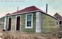 Bottle House in Tonopah, Nevada, postcard