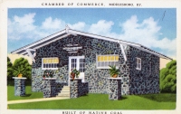 House made of native coal, Middlesboro, Kentucky, postcard House made of native coal, Middlesboro, Kentucky, postcard