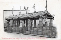 Fence House, DeKalb, Illinois, postcard