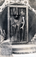 Entrance to the Log House, Garberville, California, postcard Entrance to the Log House, Garberville, California, postcard