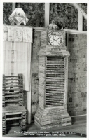 Grandfather clock, The Paper House, Pigeon Cove, Mass., postcard Grandfather clock, The Paper House, Pigeon Cove, Mass., postcard