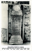 Grandfather clock, The Paper House, Pigeon Cove, Mass., postcard Grandfather clock, The Paper House, Pigeon Cove, Mass., postcard