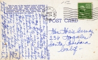 Petrified Lion, Saratoga Springs, New York, postcard