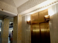 Elevator at The Rookery on LaSalle Street. Burnham & Root, 1888, Frank Lloyd Wright, 1905