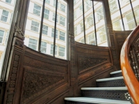Rookery winding staircase and windows