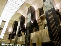 Chicago Board of Trade Art Deco main entry hall, sideview
