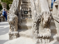 Lions and stairs, Le Palais Idéal du Facteur Cheval, Hauterives, France