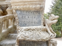 Sign, Le Palais Idéal du Facteur Cheval, Hauterives, France