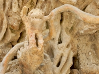 Detail, Le Palais Idéal du Facteur Cheval, Hauterives, France Detail, Le Palais Idéal du Facteur Cheval, Hauterives, France