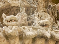 Animal heads, Le Palais Idéal du Facteur Cheval, Hauterives, France