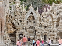 Visitors at Le Palais Idéal du Facteur Cheval, Hauterives, France Visitors at Le Palais Idéal du Facteur Cheval, Hauterives, France