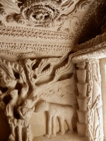 Interior animal, tree, fancy ceiling, Le Palais Idéal du Facteur Cheval, Hauterives, France