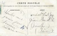 Palais Idéal du Facteur Cheval antique postcard-Verso