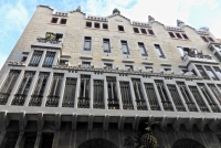 Antoni Gaudí's Palau Güell, Barcelona, from the street