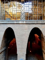 Basement arches, Antoni Gaudí's Palau Güell, Barcelona