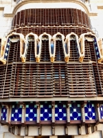 Mechanical shade system, Antoni Gaudí's Palau Güell, Barcelona