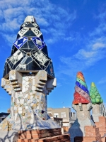 Rooftop structures, Antoni Gaudí's Palau Güell, Barcelona