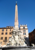 Fountain in the Piazza Della Rotunda, in front of the Pantheon