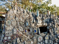 Decorated wall at Howard Finster's Paradise Garden, 2016