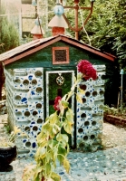Bottle house at Howard Finster's Paradise Garden, circa 1990