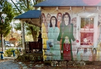 SIde of the shop building at Howard Finster's Paradise Garden, 2016