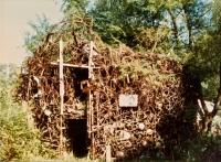 Bicycle tower, Howard Finster's Paradise Garden, circa 1990. In those days you could go inside