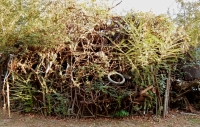 Bicycle tower, slowly collapsing, Howard Finster's Paradise Garden, 2016