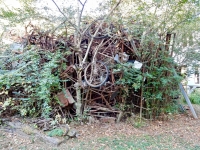 Bicycle tower, slowly collapsing, Howard Finster's Paradise Garden, 2016