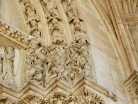Details of the second floor porch, Sainte Chapelle