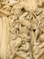 Details of the second floor porch, Sainte Chapelle