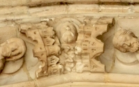 Details of the second floor porch, Sainte Chapelle