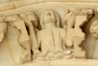 Details of the second floor porch, Sainte Chapelle