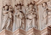 Details of the second floor porch, Sainte Chapelle