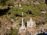 Entrance to Antoni Gaudí's Park Güell, Barcelona, Spain