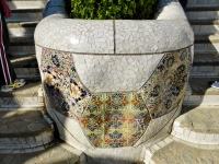 Planter decoration, Park Güell, Barcelona