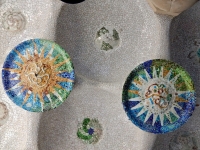 Ceiling decoration, Park Güell, Barcelona