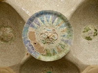 Ceiling decoration, Park Güell, Barcelona